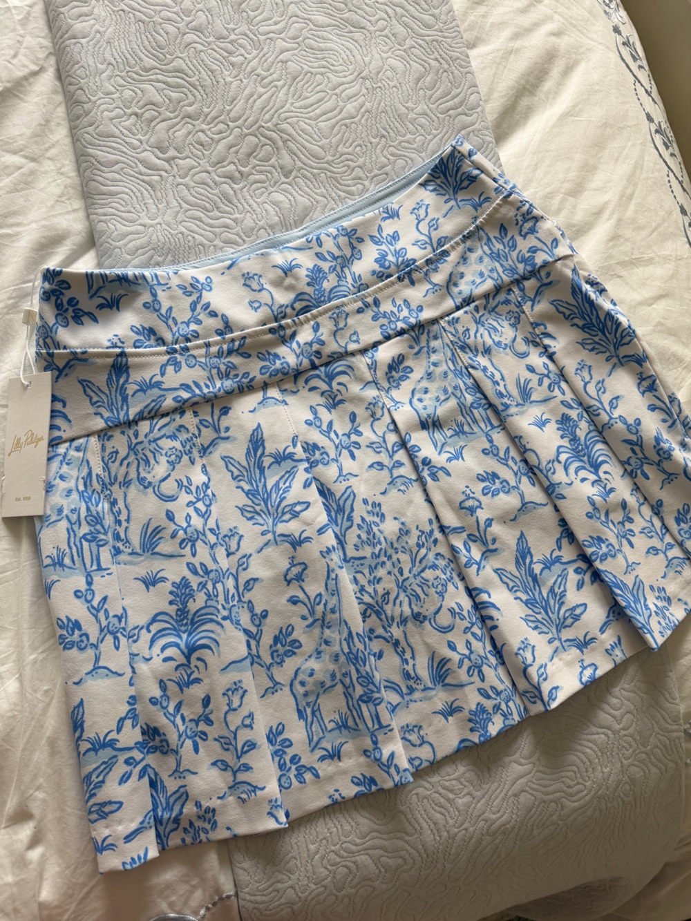 Lilly Pulitzer Monica 15” Pleated Skirt in Tall Tales Golf